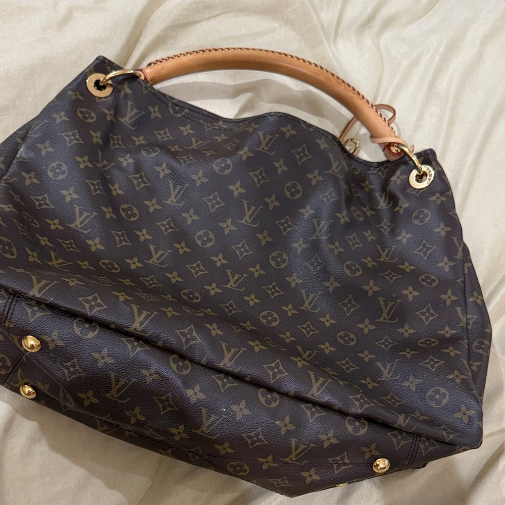 Louis Vuitton Monogram Hobo Bag in Brown and Tan